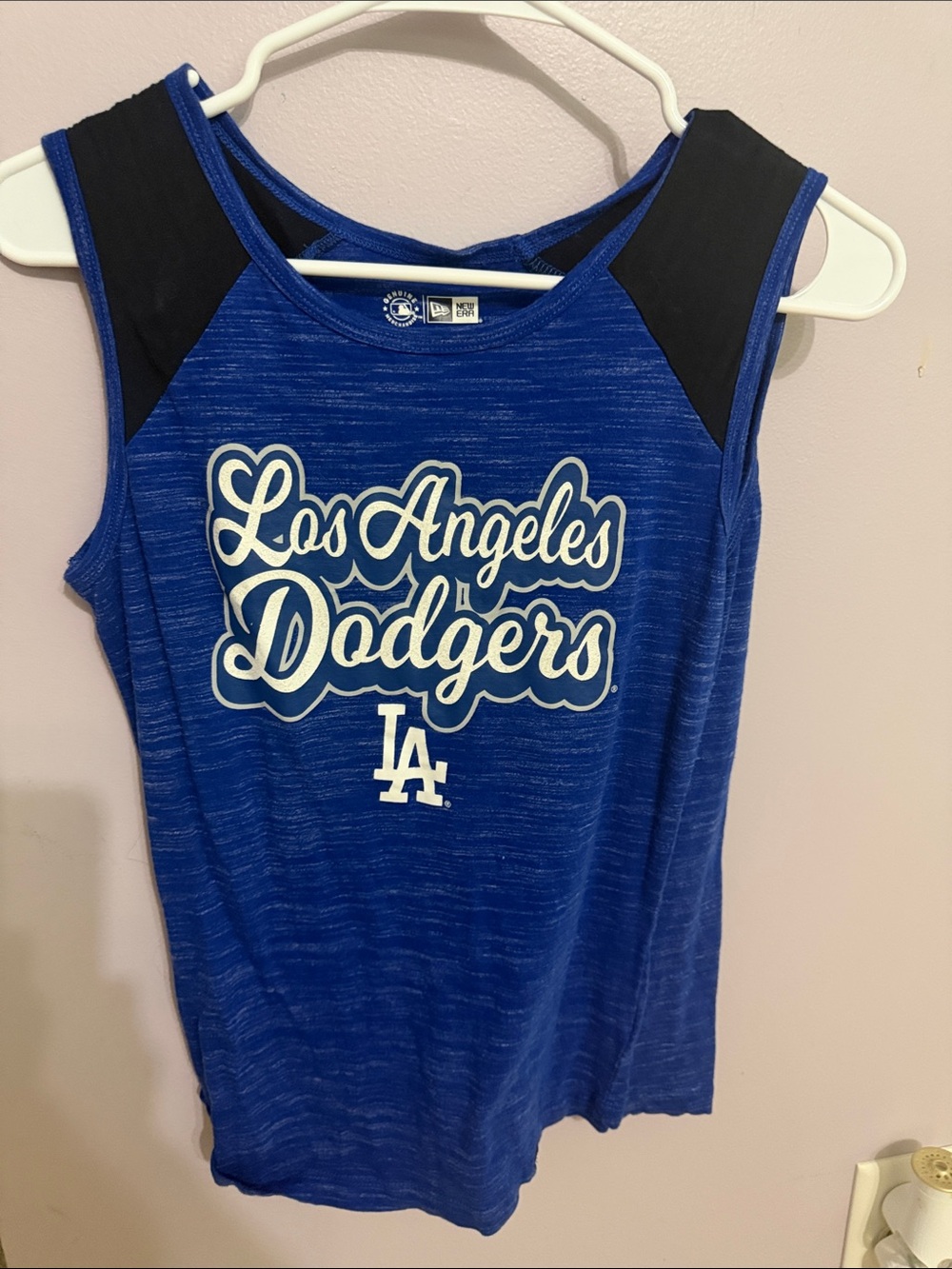 New Era Royal Blue Crewneck with White Logos